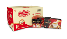 Load image into Gallery viewer, King Coffee 3in1 Instant Coffee Mix Box 20 Sachets X 0.56oz /16g (12 Boxes) Free Standard Shipping (Copy)