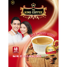 Load image into Gallery viewer, KING COFFEE 3IN1 INSTANT 48 sachets x 0.56oz