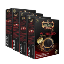 Load image into Gallery viewer, King Coffee AMERICANO Instant Coffee Medium Roast w/ Finely-ground coffee - 4 boxes