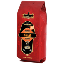 Load image into Gallery viewer, King Coffee Whole Bean - DA LAT Available in 12oz &amp; 2.2LBS - Vietnamese Coffee 100% Arabica beans with Medium-roasted Rich aroma, Mild acidity
