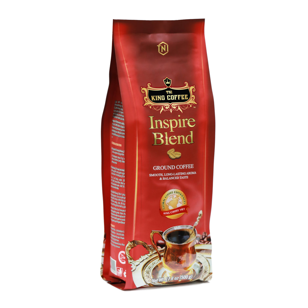 KING COFFEE INSPIRE BLEND Ground Coffee 500g 4 Varieties of Peaberry King Coffee USA