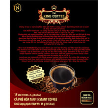 Load image into Gallery viewer, King Coffee AMERICANO Instant Coffee Medium Roast w/ Finely-ground coffee Information