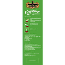 Load image into Gallery viewer, KING COFFEE Cappuccino Instant 12s x 20g - Coconut Flavor | Extremely Velvet Creamy Layer Instruction
