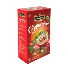Load image into Gallery viewer, KING COFFEE Cappuccino Instant 12s x 20g - Hazelnut Flavor