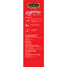 Load image into Gallery viewer, KING COFFEE Cappuccino Instant 12s x 20g - Hazelnut Flavor - Instruction