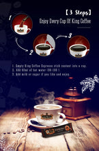 Load image into Gallery viewer, King Coffee ESPRESSO Instant Coffee Medium Dark Roast with Arabica Beans - a cup of Black coffee