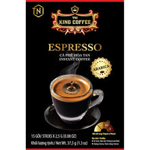 Load image into Gallery viewer, King Coffee ESPRESSO Instant Coffee Medium Dark Roast with Arabica Beans