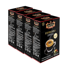 Load image into Gallery viewer, King Coffee ESPRESSO Instant Coffee Medium Dark Roast with Arabica Beans - 4 boxes