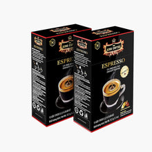 Load image into Gallery viewer, King Coffee ESPRESSO Instant Coffee Medium Dark Roast with Arabica Beans - 2 boxes