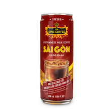 Load image into Gallery viewer, King Coffee Vietnamese Milk Coffee Saigon Can 238ml