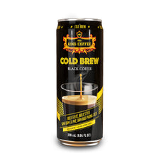 Load image into Gallery viewer, King Coffee Cold Brew Black Coffee Can