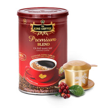 Load image into Gallery viewer, King Coffee Premium Blend Ground Coffee 450g and Coffee filter