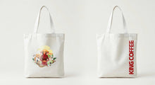 Load image into Gallery viewer, King Coffee Premium Reusable Top Zip Canvas Tote Bag – Vietnamese Coffee Culture Design
