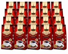 Load image into Gallery viewer, King Coffee Ground Coffee Expert Blend #1 Arabica, Robusta, Excelsa &amp; Catimor Beans Blended 100g TRAVEL SIZE (20 Bag)

