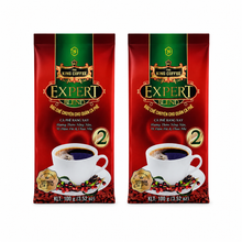 Load image into Gallery viewer, King Coffee Ground Coffee Expert Blend #2 Arabica, Robusta, Excelsa &amp; Catimor Beans Blended 100g (2 Bags)
