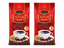 Load image into Gallery viewer, King Coffee Ground Coffee Expert Blend #3 Arabica, Robusta, Excelsa &amp; Catimor Beans Blended 100g (2 Bags)
