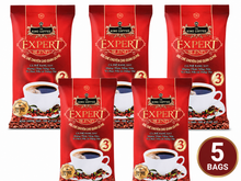 Load image into Gallery viewer, King Coffee Ground Coffee Expert Blend #3 Arabica, Robusta, Excelsa &amp; Catimor Beans Blended 100g (5 Bags)
