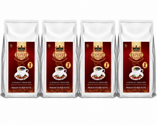 Load image into Gallery viewer, King Coffee Ground Coffee Expert Blend #1 Arabica, Robusta, Excelsa &amp; Catimor Beans Blended 5lbs (4 Bag) Free Standard Shipping
