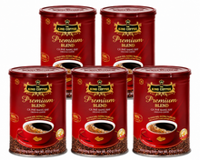 Load image into Gallery viewer, KING Coffee - Premium Blend 450g - 100% Arabica Coffee - 5 Cans - Free Shipping
