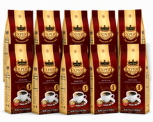 Load image into Gallery viewer, King Coffee Ground Coffee Expert Blend #1 Arabica, Robusta, Excelsa &amp; Catimor Beans Blended 500g (10 Bags)
