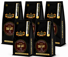Load image into Gallery viewer, KING Coffee - DA LAT Whole Coffee Beans 340g (5 Bags) Vietnamese Best Coffee - Free Shipping
