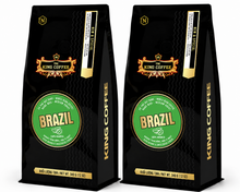 Load image into Gallery viewer, KING Coffee - BRAZIL Whole Coffee Beans 340g (2 Bags) Vietnamese Specialty Coffee - Free Shipping
