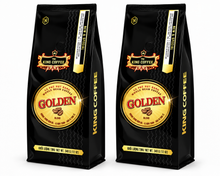 Load image into Gallery viewer, KING Coffee - GOLDEN Whole Coffee Beans 340g (2 Bags) Vietnamese Specialty Coffee - Free Shipping
