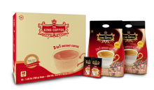 Load image into Gallery viewer, King Coffee 3in1 Instant Coffee Mix Bag 48 sachets x 0.56oz (16g) Case of 10 Bags - Free Standard Shipping
