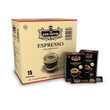 Load image into Gallery viewer, King Coffee - Instant Espresso - Box 15 Sticks ( 24 Boxes) Free Standard Shipping
