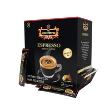 Load image into Gallery viewer, King Coffee Espresso Instant Coffee Strong Box 100 Sticks 2.5g ( Case of 12 Boxes) - Free Standard Shipping
