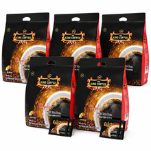 Load image into Gallery viewer, King Coffee 1-in-1 Instant Pure Black Coffee Bag 100 Sachets x 2g ( 5 Bags) Free Standard Shipping

