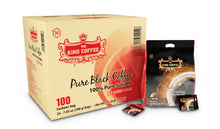 Load image into Gallery viewer, King Coffee 1-in-1 Instant Pure Black Coffee Bag 100 Sachets x 2g ( 24 Bags) Free Standard Shipping
