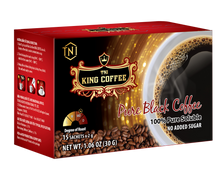 Load image into Gallery viewer, King Coffee 1-in-1 Instant Pure Black Coffee Box 15 Sachets x 2g ( 2 Boxes) Free Standard Shipping
