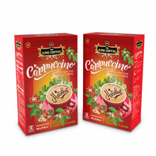 Load image into Gallery viewer, King Coffee Instant Cappuccino Hazelnut Flavor - Box 12 sticks ( 2 Boxes) Free Standard Shipping
