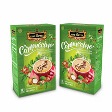 Load image into Gallery viewer, King Coffee Instant Cappuccino Coconut Flavor - Box 12 sticks (2 Boxes) Free Standard Shipping
