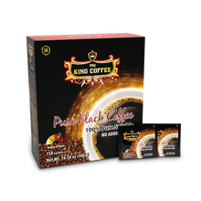 Load image into Gallery viewer, King Coffee 1-in-1 Instant Black Coffee Box 150 Sachets x 2g (Case 12 Boxes) Free Standard Shipping
