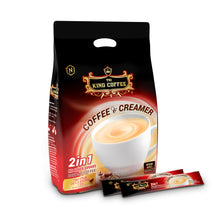 Load image into Gallery viewer, King Coffee 2-in-1 Instant Coffee Mix Bag 22+2 Sticks x 10g (2 Bags )Free Standard Shipping
