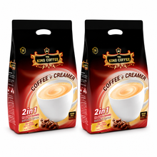 Load image into Gallery viewer, King Coffee 2-in-1 Instant Coffee Mix Bag 22+2 Sticks x 10g (2 Bags )Free Standard Shipping
