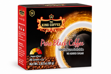 Load image into Gallery viewer, King Coffee 1-in-1 Instant Pure Black Coffee Box 40 Individual Packages  x 2g Free Standard Shipping
