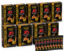 Load image into Gallery viewer, King Coffee Instant 3in1 Coffee Mix - X3 Instant Coffee Mix - Boost Energy - Box 12 Sticks x 27g ( 10 Boxes) Free Standard Shipping
