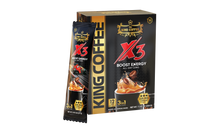 Load image into Gallery viewer, King Coffee - 3in1 - X3 Instant Coffee Mix - Boost Energy - Box 12 sticks x 27g - Free Standard Shipping
