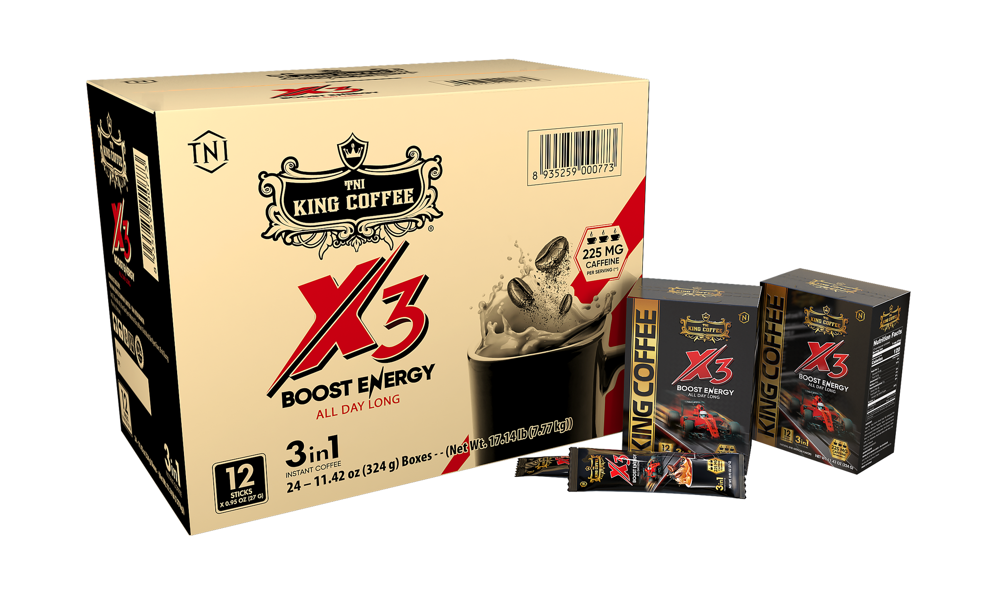 King Coffee Instant 3in1 Coffee Mix - X3 Instant Coffee Mix