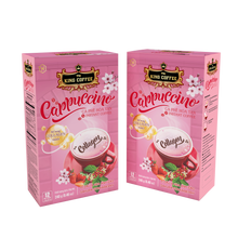 Load image into Gallery viewer, King Coffee Instant Cappuccino Collagen - Box 12 sticks (2 Boxes) Free Standard Shipping
