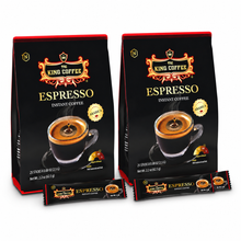 Load image into Gallery viewer, King Coffee Espresso Instant Coffee Strong 2 Bags 25+3 Sticks 2.5g - Free Standard Shipping
