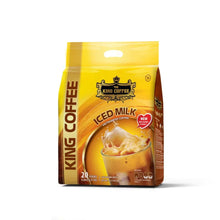 Load image into Gallery viewer, King Coffee 3in1 Instant Cafe Sua Vietnamese Iced Milk Instant Coffee Mix Bag 50 sachets x 20g (1 Bag) - Free Standard Shipping
