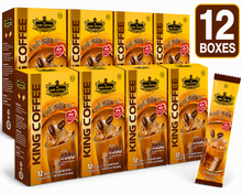Load image into Gallery viewer, King Coffee 3in1 Instant Coffee Mix - Vietnamese Cafe Sua - Iced Milk Plus-  Box 6 Sticks x 20g - Free Standard Shipping 12 Boxes
