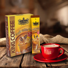 Load image into Gallery viewer, King Coffee 3in1 Instant Coffee Mix - Vietnamese Cafe Sua - Iced Milk Plus-  Box 6 Sticks x 20g - Free Standard Shipping
