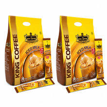 Load image into Gallery viewer, King Coffee 3in1 Instant Cafe Sua Vietnamese Iced Milk Instant Coffee Mix Bag 20 Sticks x 20g (2 Bags) - Free Standard Shipping
