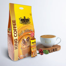 Load image into Gallery viewer, King Coffee 3in1 Instant Cafe Sua Vietnamese Iced Milk Instant Coffee Mix Bag 100 Sticks x 20g (1 Bag) - Free Standard Shipping
