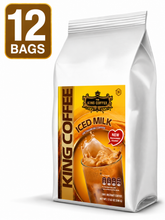 Load image into Gallery viewer, King Coffee 3in1 Instant Cafe Sua Vietnamese Iced Milk Instant Coffee Mix Bag 500g (12 Bags) - Free Standard Shipping
